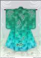A4 Sealife Kimono Card in Green Mint