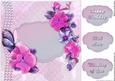 Pretty Pink Pansies 8x8 Card Front