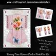 Fantasy Rose Kimono Card in Pink Mini Kit