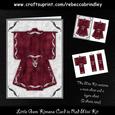 Little Gem Kimono Card in Red Mini Kit