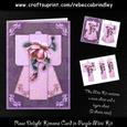 Rose Delight Kimono Card in Purple Mini Kit