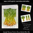 Sealife Kimono Card in Green Amber Mini Kit