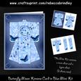 Butterfly Moon Kimono Card in Blue Mini Kit