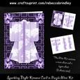 Sparkling Night Kimono Card in Purple Mini Kit
