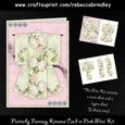 Flutterby Fantasy Kimono Card in Pink Mini Kit