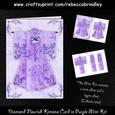 Diamond Flourish Kimono Card in Purple Mini Kit