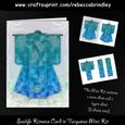 Sealife Kimono Card in Turquoise Mini Kit