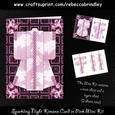 Sparkling Night Kimono Card in Pink Mini Kit