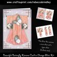 Beautiful Butterfly Kimono Card in Orange Mini Kit