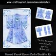Diamond Flourish Kimono Card in Blue Mini Kit