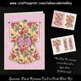Summer Floral Kimono Card in Pink Mini Kit