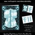 Sparkling Night Kimono Card in Blue Mini Kit
