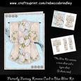 Flutterby Fantasy Kimono Card in Blue Mini Kit