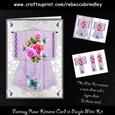 Fantasy Rose Kimono Card in Purple Mini Kit