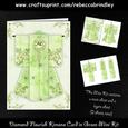 Diamond Flourish Kimono Card in Green Mini Kit
