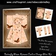 Butterfly Moon Kimono Card in Orange Mini Kit