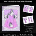 Beautiful Butterfly Kimono Card in Pink Mini Kit