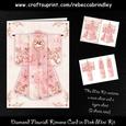 Diamond Flourish Kimono Card in Pink Mini Kit