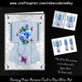 Fantasy Rose Kimono Card in Blue Mini Kit