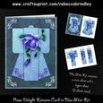 Rose Delight Kimono Card in Blue Mini Kit