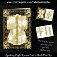 Sparkling Night Kimono Card in Gold Mini Kit