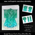 Sealife Kimono Card in Green Mint Mini Kit