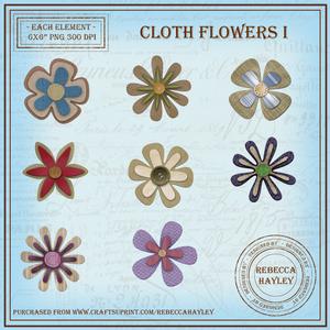 Cloth Flowers 1