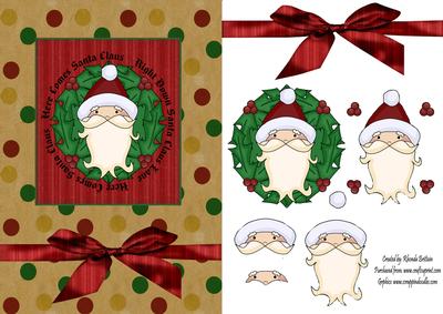 Here Comes Santa Card Front