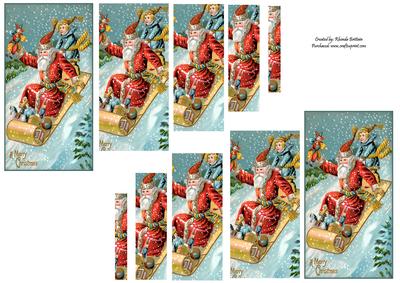 Santa Claus Sledding Pyramid