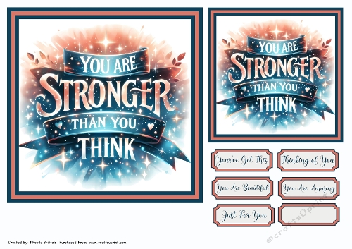 You Are Stronger Than You Think Card Front