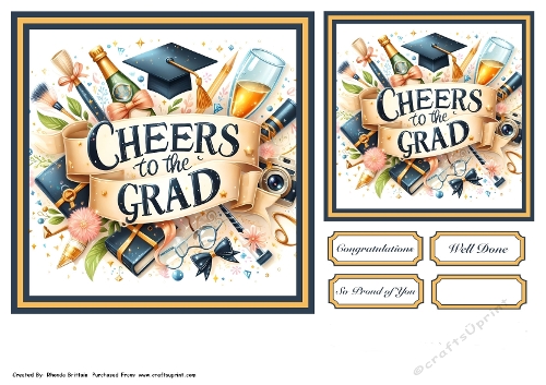 Cheers To The Grad Quick Card