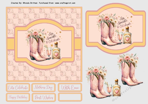 Sip Sparkle and Celebrate Quick card Front