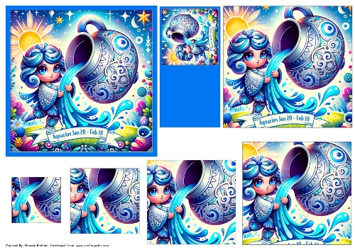 Aquarius Pyramids 5x5 Card Front and Pyramid