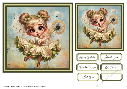 Dandelion Girl Topper