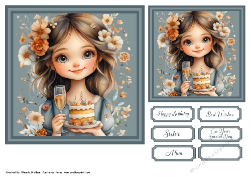 Juma Birthday Girl Topper