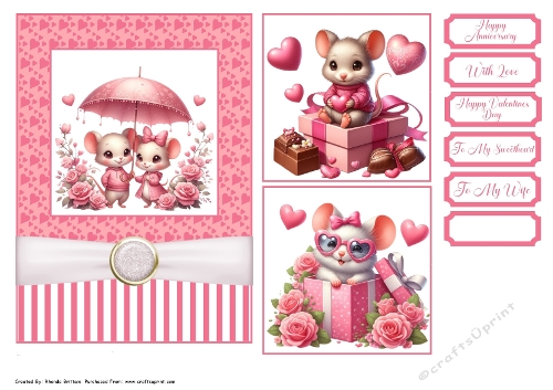 Happy Anniversary 2 Card 7x5