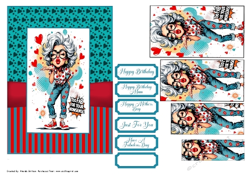 Too Fab For Your Nonsense Card 7x5 Pyramid