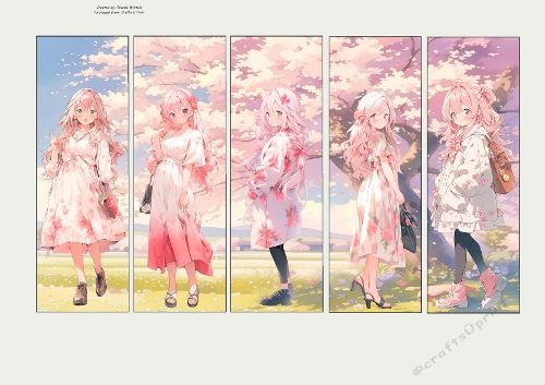 Anime Girls BookMarks 2