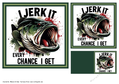 Fishing Topper & Gifttag