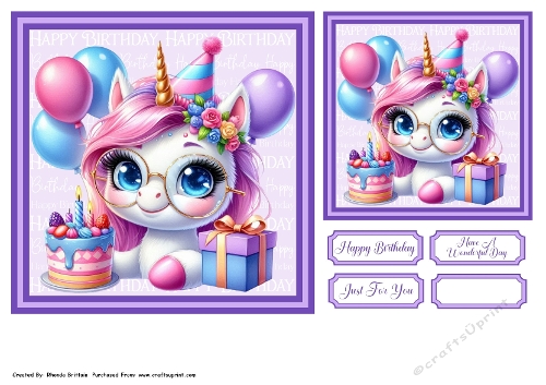 Happy Birthday 2 Toppers