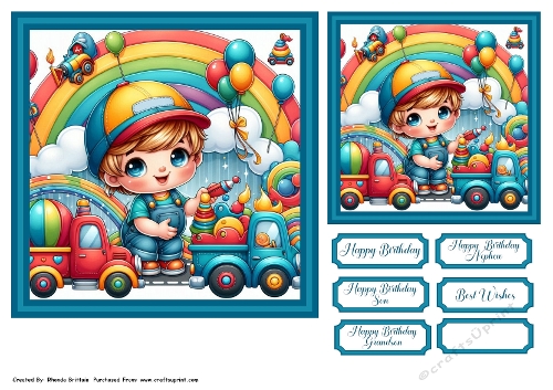 Little boys and their Toys 1 Toppers