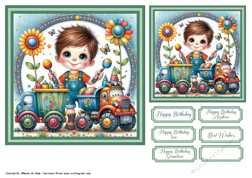 Little boys and their Toys 2 Toppers