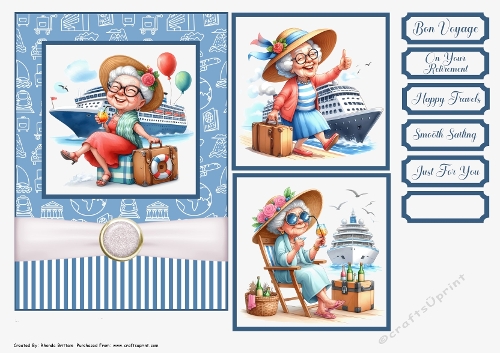 Bon Voyage Card Front 7x5