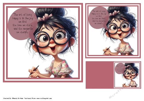 The Art of Living Happy Toppers And Gift Cards