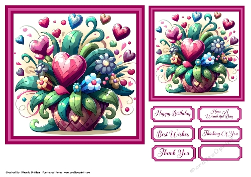 Abstract Flowers 1 Card Fronts