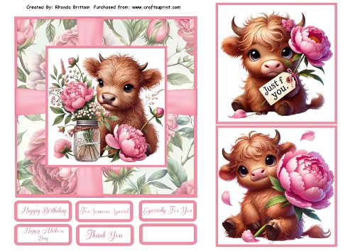 Just For You Card Front 6x6