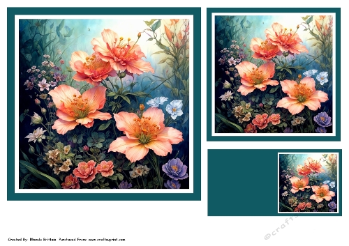 Flowers in the Wild 1 Toppers and Gift Card