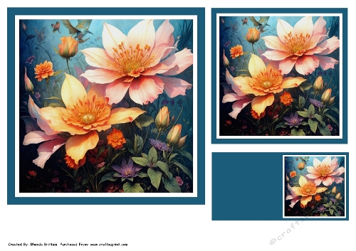 Flowers in the Wild 2 Toppers and Gift Card