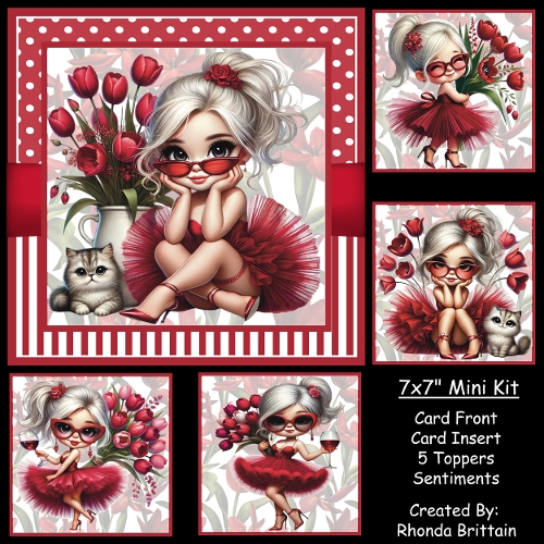 Tulips and Wine Mini Kit 7x7