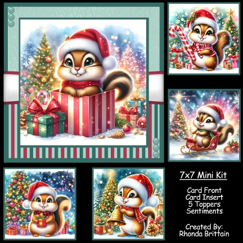 Chipmunks Christmas 1 Mini Kit 7x7